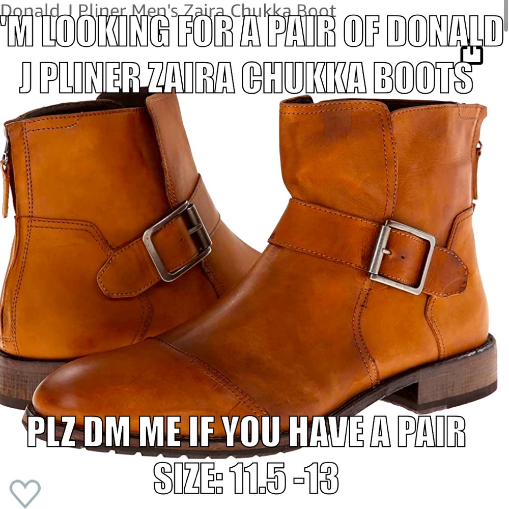 ISO DONALD J PLINER ZAIRA CHUKKA BOOTS BROWN OR BLACK SIZE: 11.5- 13